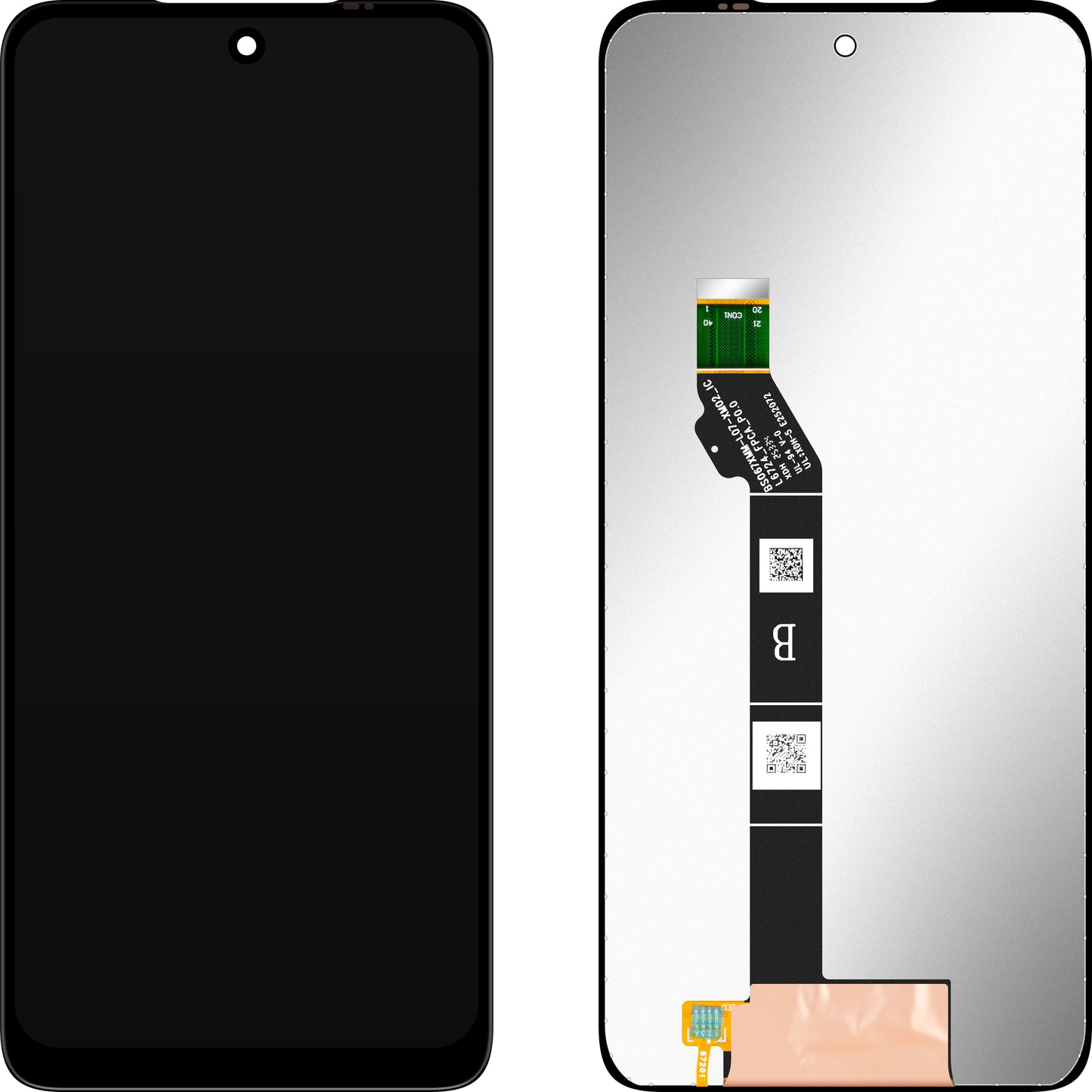 MP-kosketusnäyttö, yhteensopiva Motorola Moto G17 / G17 Power kanssa