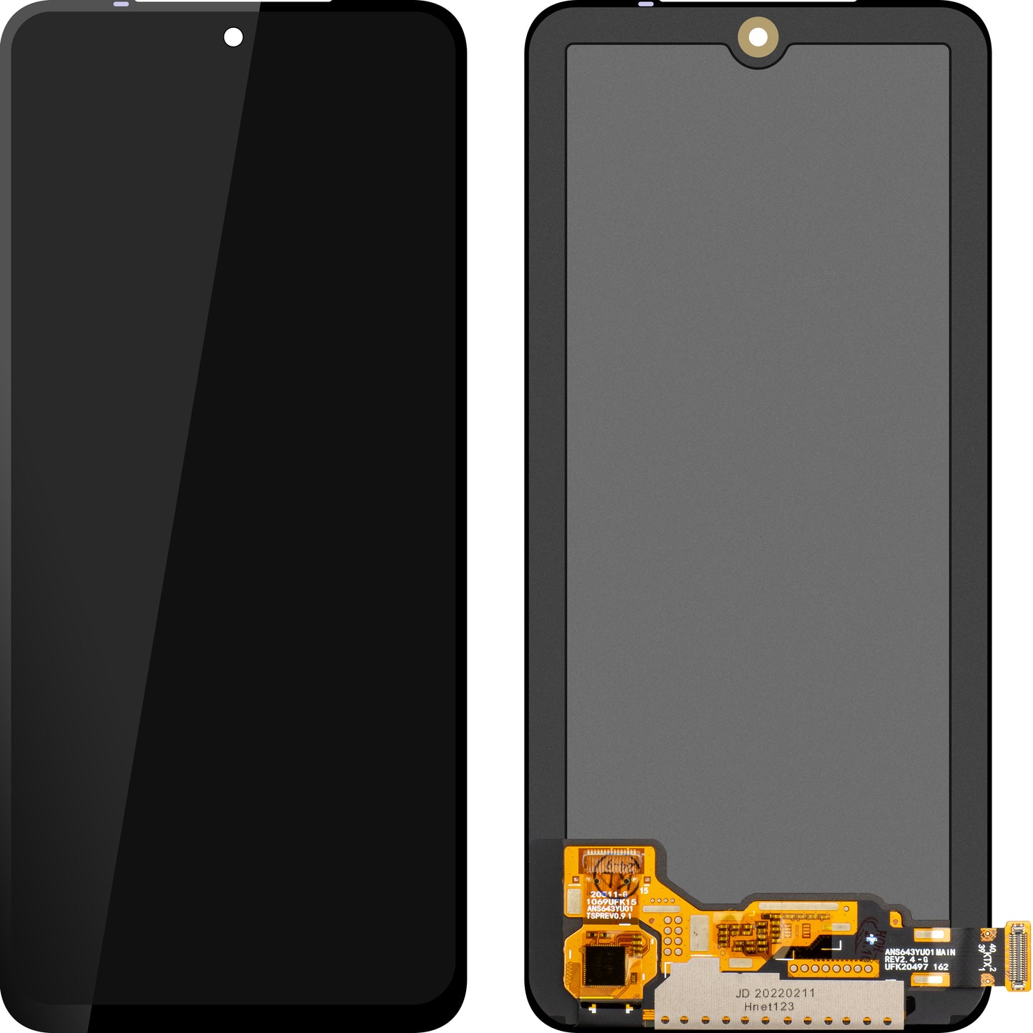 MP kosketusnäyttö, yhteensopiva Xiaomi Poco M5s / Redmi Note 10 / Note 10S kanssa, OLED-versio, uudelleenpakattu