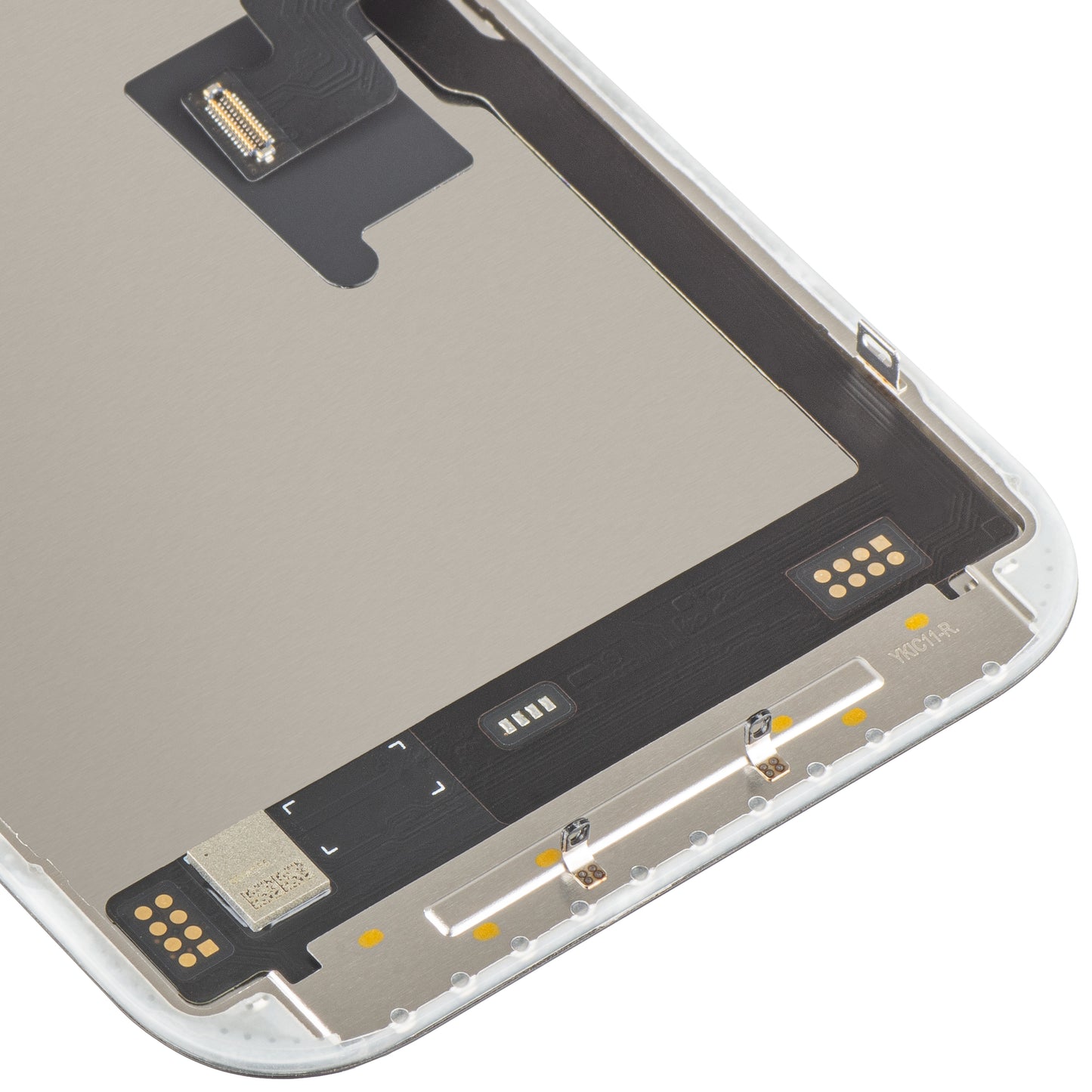 Näyttö MP-kosketusnäytöllä yhteensopiva Apple iPhone 16 Pro:n kanssa, kehyksellä, Soft OLED FHD 120Hz IC Movable, Musta