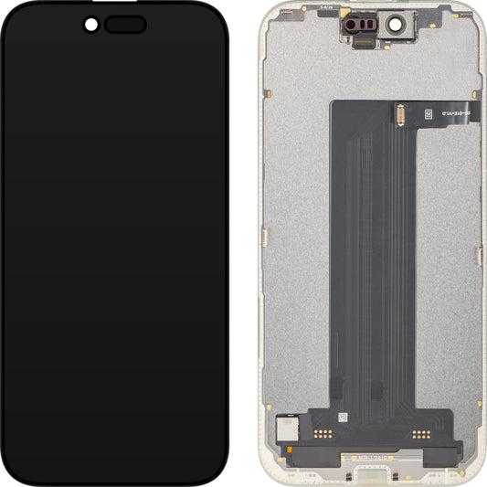 MP-kosketusnäyttö, yhteensopiva Apple iPhone 17 Airin kanssa, kehyksellä, OLED FHD 120Hz Diagnostiikkaversio, musta