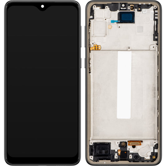 MP kosketusnäyttö yhteensopiva Samsung Galaxy A33 5G A336 kanssa, kehyksellä, OLED versio, musta 