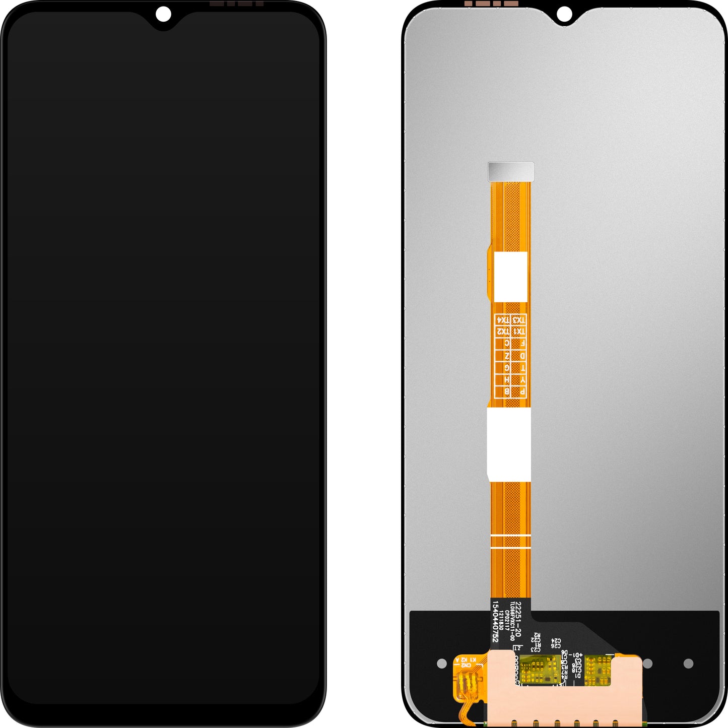 Näyttö MP-kosketusnäytöllä yhteensopiva vivo Y35 (2015)