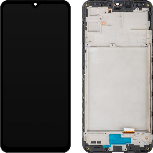 Näyttö MP-kosketusnäytöllä yhteensopiva Samsung Galaxy A16 4G A165, kehyksellä, musta