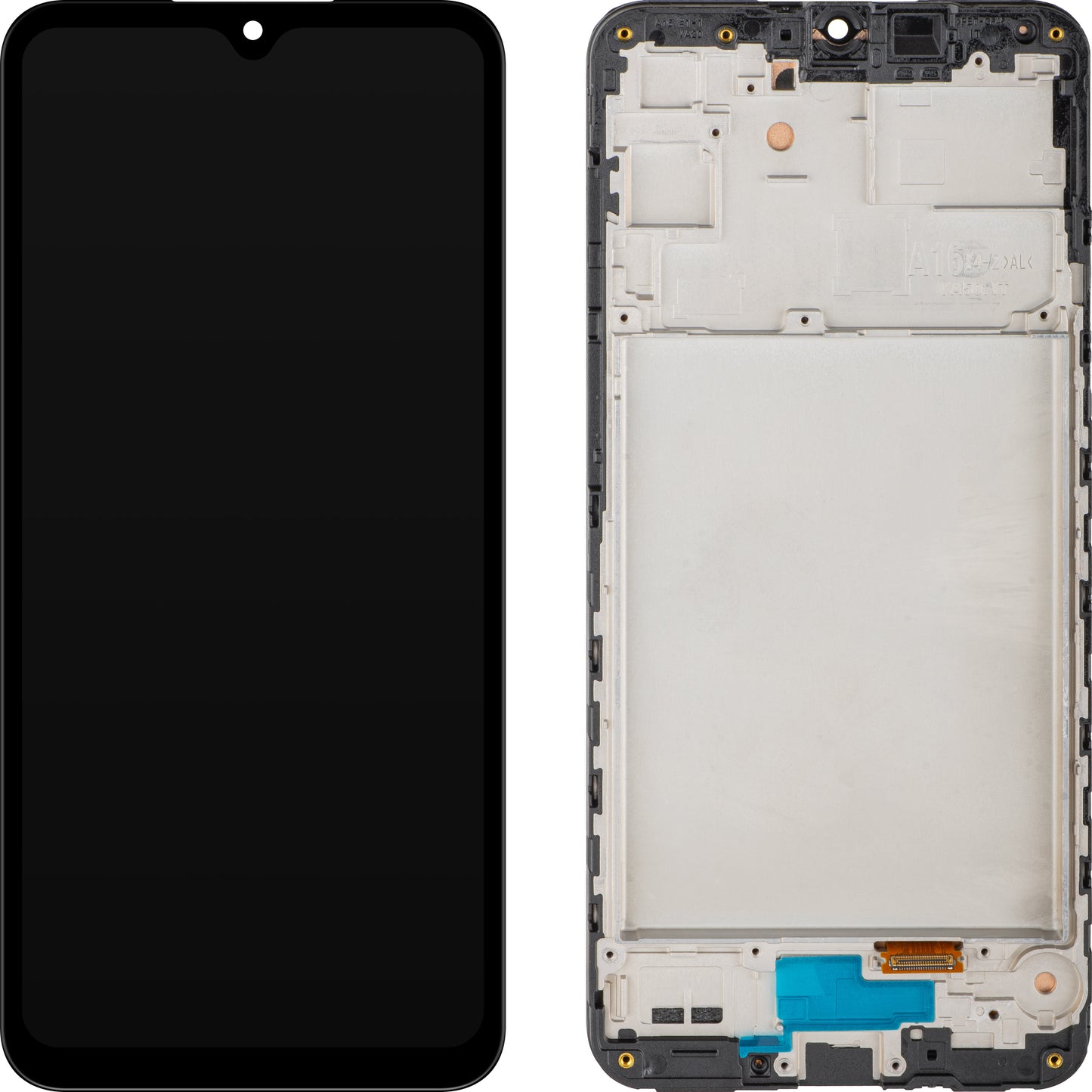 Näyttö MP Touchscreen, yhteensopiva Samsung Galaxy A16 5G A166 kanssa, kehyksellä, musta