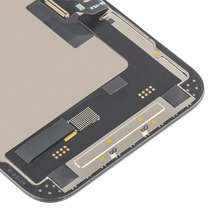 Näyttö MP Touchscreenillä yhteensopiva Apple iPhone 14:n kanssa, kehyksellä, Soft OLED FHD 120Hz IC Movable -versio, Musta