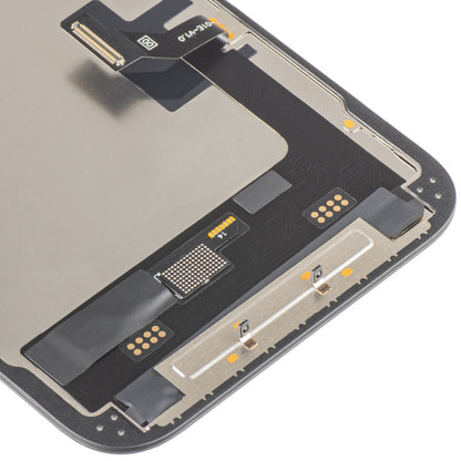 MP-kosketusnäyttö, yhteensopiva Apple iPhone 17e / 16e kanssa, kehyksellä, pehmeä OLED FHD 120Hz IC siirrettävä versio, musta