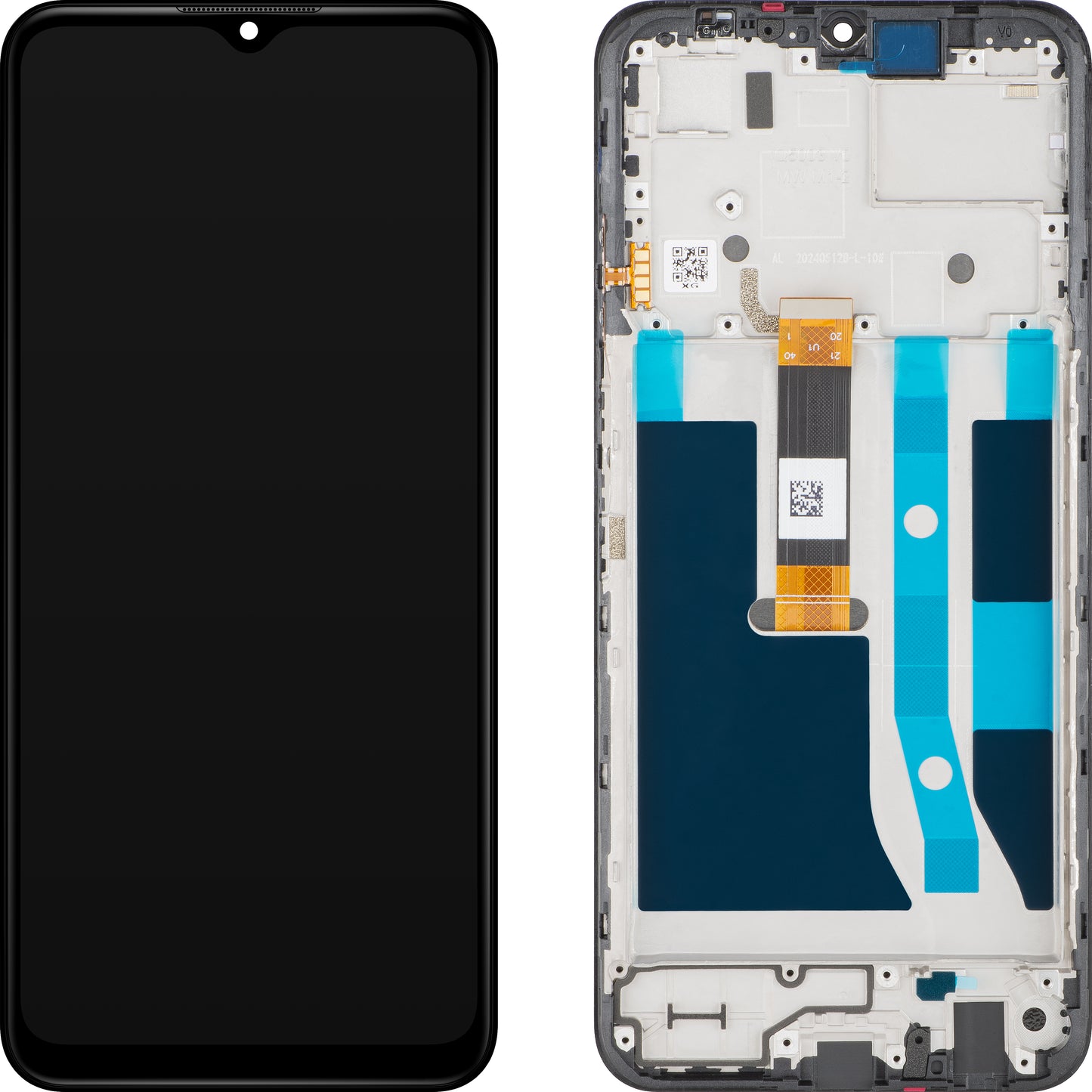 Nokia G42 kosketusnäyttö, kehys, musta, Service Pack 70101355H001
