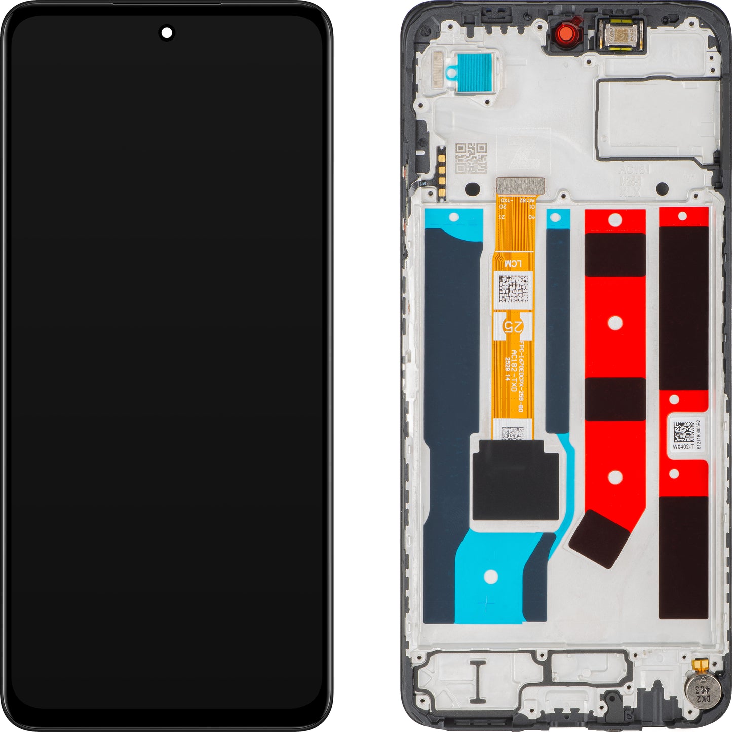 Näyttö kosketusnäytöllä Oppo A80 / A3 Pro, kehyksellä, musta, Service Pack 621029000244