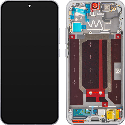 Näyttö kosketusnäytöllä Oppo Reno15, kehyksellä, Valkoinen (Aurora White), Service Pack 621029000786