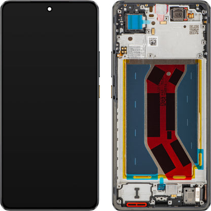 Näyttö kosketusnäytöllä Realme GT 7T, kehyksellä, Musta (IceSense Black), Huoltopaketti 621029000574