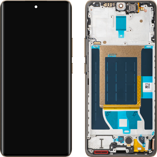 Näyttö kosketusnäytöllä Realme 14 Pro, kehyksellä, Valkoinen (Pearl White), Swap 621029000423