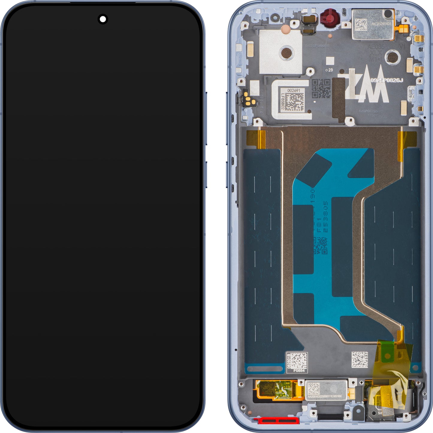 Näyttö kosketusnäytöllä Realme GT 8 Pro, kehyksellä, Sininen (Urban Blue), Huoltopaketti 621029000684