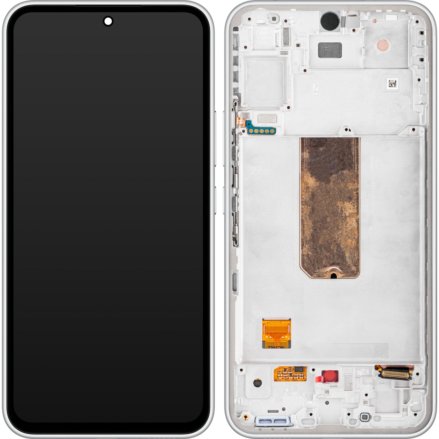 Kosketusnäyttö Samsung Galaxy A54 A546, kehyksellä, valkoinen, huoltopaketti GH82-31231B
