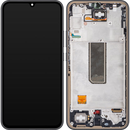 Kosketusnäyttö Samsung Galaxy A34 A346, kehyksellä, musta (grafiitti), huoltopaketti GH82-31200A