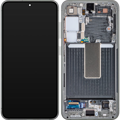 Kosketusnäyttö Samsung Galaxy S23 S911, kehyksellä, vihreä, huoltopaketti GH82-30480C