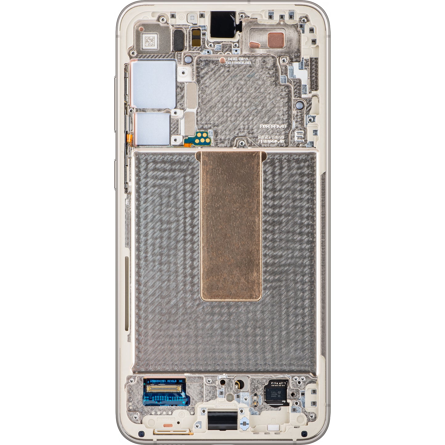 Samsung Galaxy S23+ S916 kosketusnäyttö, kehys, valkoinen (kerma), Service Pack GH82-30476B