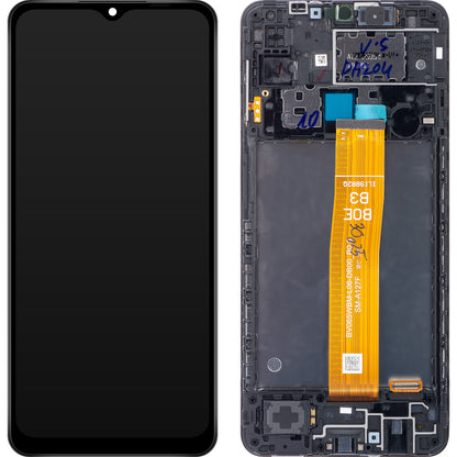 Samsung Galaxy A12 Nacho A127 kosketusnäyttö, kehys, musta, uudelleenpakattu GH82-26486A