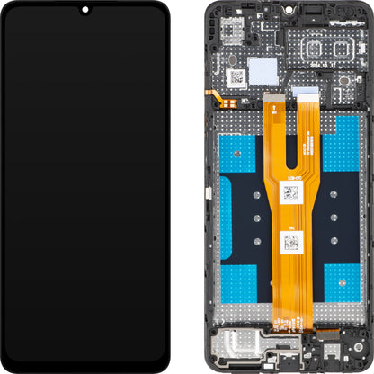 Näyttö kosketusnäytöllä Samsung Galaxy A06 A065, kehyksellä, musta, huoltopaketti GH81-26440A