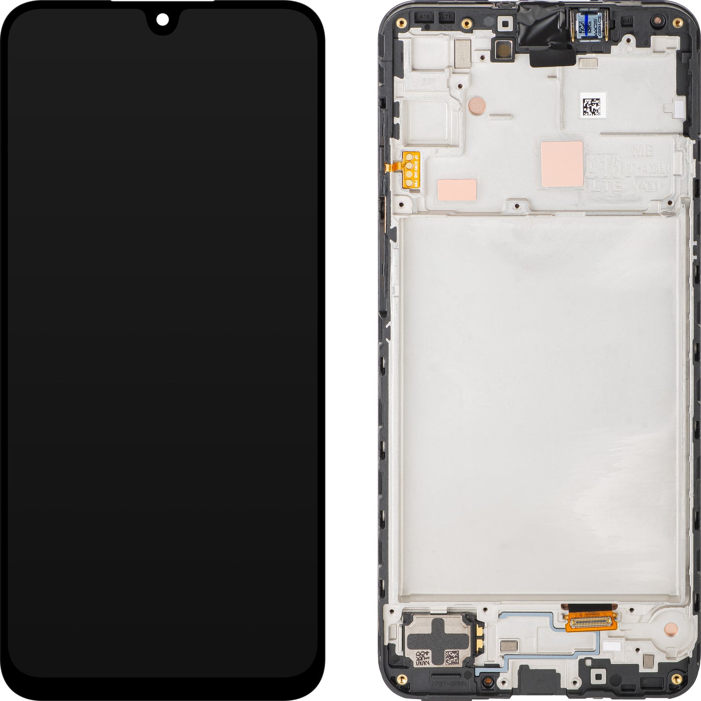 Kosketusnäyttö Samsung Galaxy A16 4G A165 Kosketusnäyttö, kehyksellä, musta, huoltopaketti GH82-36253A 