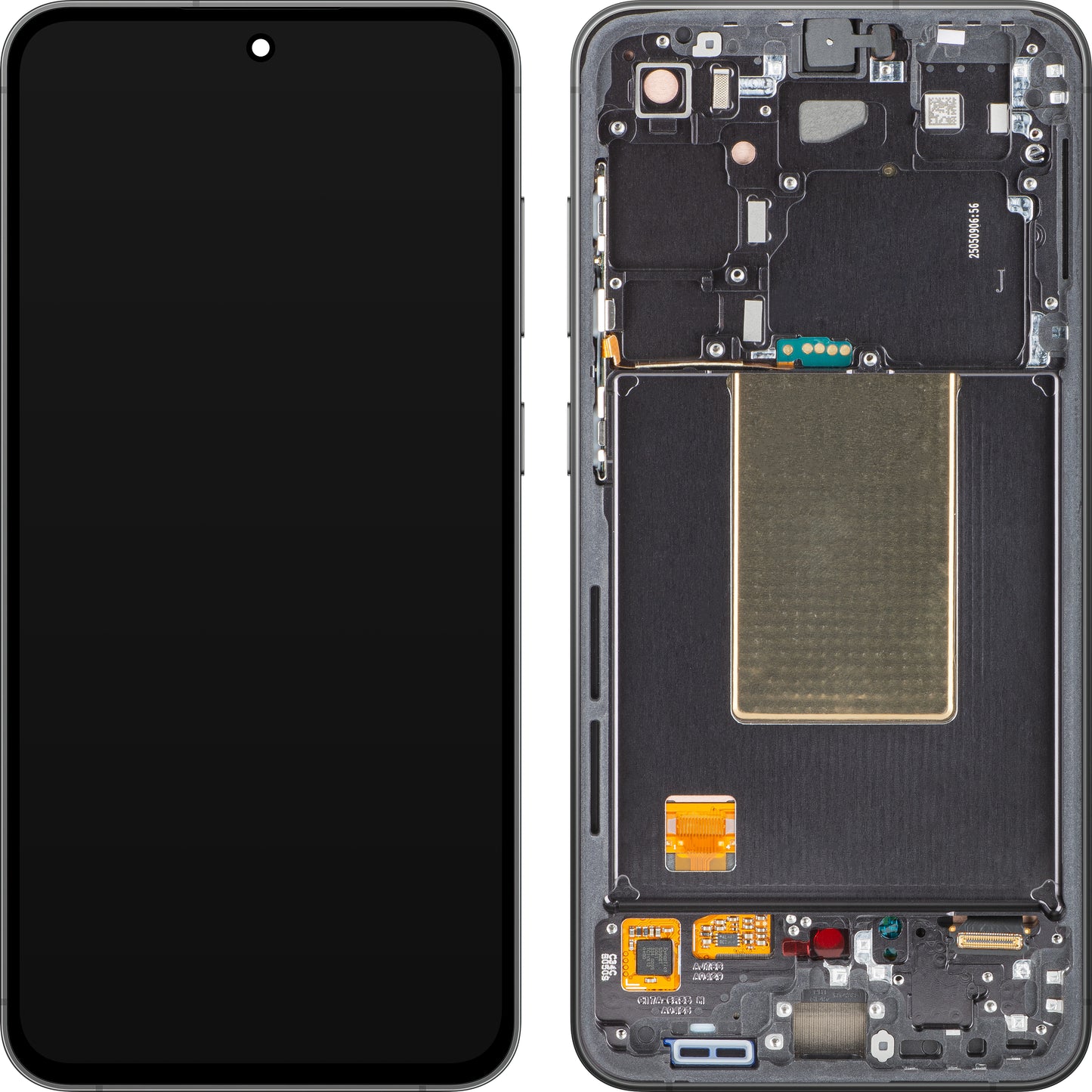Samsung Galaxy S24 FE S721 kosketusnäyttö Samsung Galaxy S24 FE S721, kehyksellä, musta (grafiitti), huoltopaketti GH82-35848A 