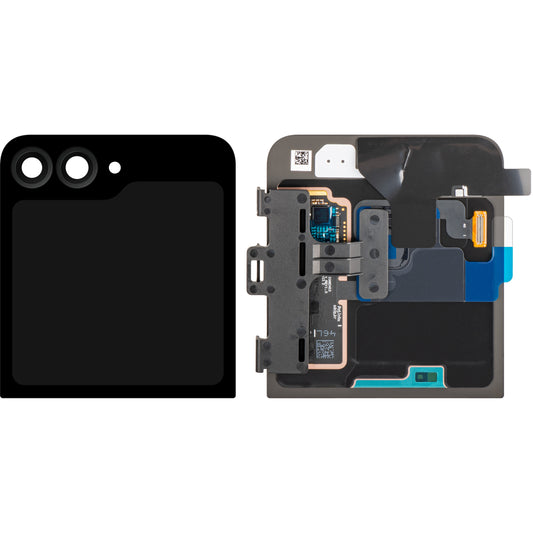 Näyttö kosketusnäytöllä Samsung Galaxy Z Flip7 FE F761, Sub Outer, Musta, Huoltopaketti GH97-30985A