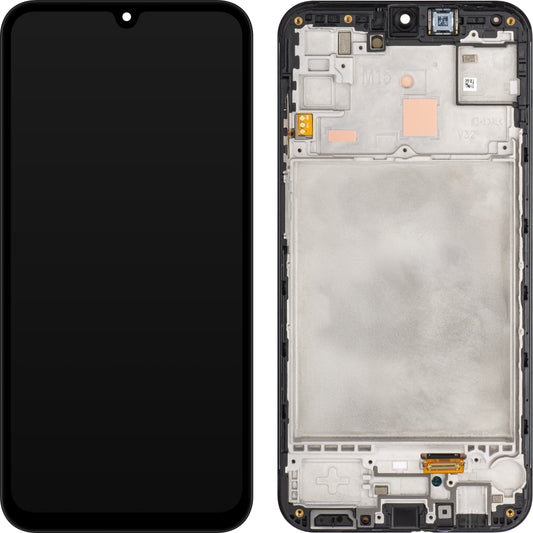Samsung Galaxy M15 kosketusnäyttö, kehys, musta (harmaa), uudelleenpakattu GH82-34683A