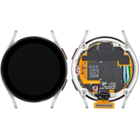Samsung Galaxy Watch5 40 mm kosketusnäyttö, kehys, BT-versio, hopea, Service Pack GH82-30040C