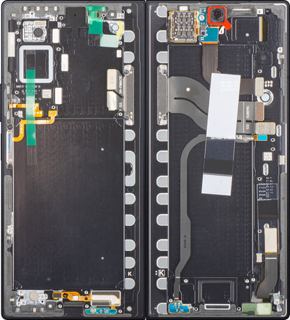 Samsung Galaxy Z Fold7 F966 kosketusnäyttö, kehys, sisäosa, musta (Jet Black), Service Pack GH82-37548C