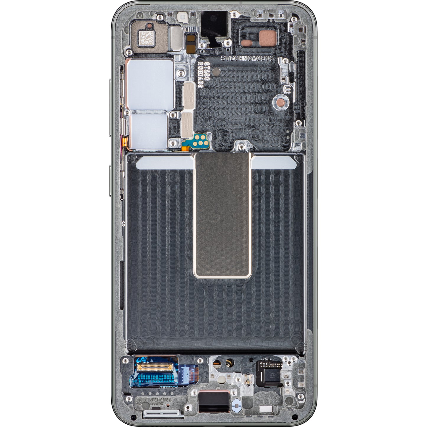 Kosketusnäyttö Samsung Galaxy S23 S911, kehyksellä, vihreä, huoltopaketti GH82-30480C