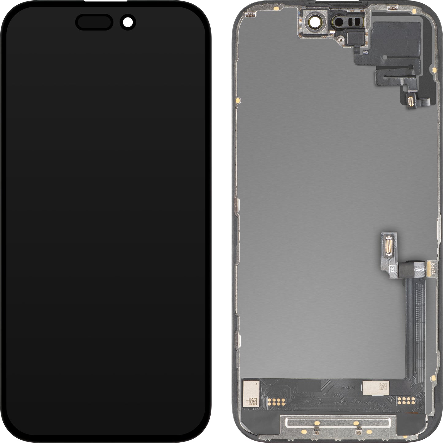 Kosketusnäyttö ja lähisyysanturi MP, yhteensopiva Apple iPhone 16:n kanssa, kehyksellä, OLED FHD -diagnostiikkaversio, musta