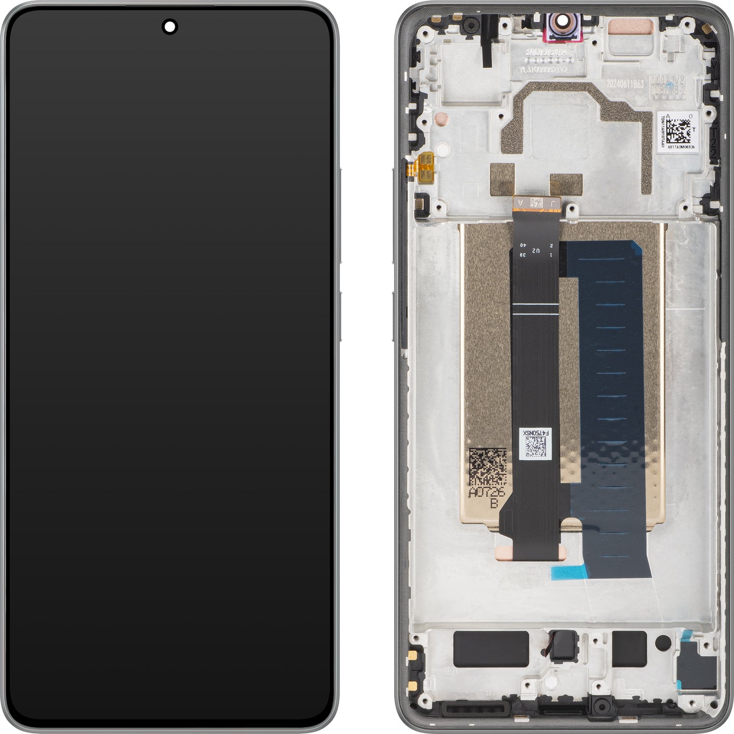 Xiaomi Poco X6 Pro -näyttö kosketusnäytöllä, kehyksellä, harmaa, Service Pack 560001N11A00