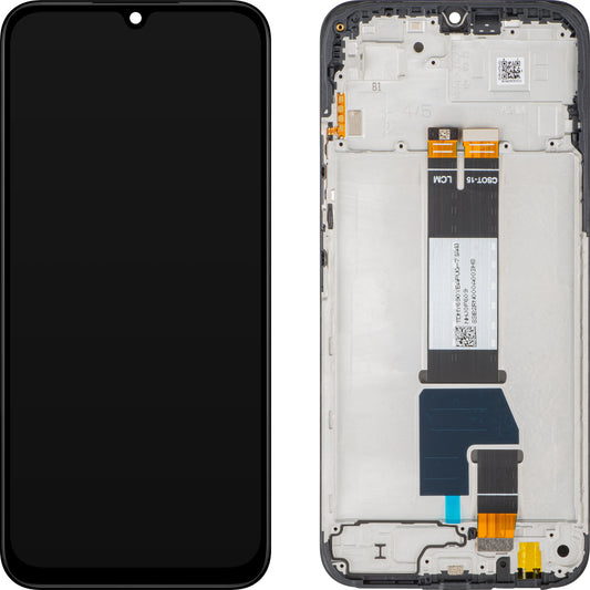 Xiaomi Poco C85 4G / Redmi 15C 4G -näyttö kosketusnäytöllä, kehyksellä, globaali versio, musta, Service Pack 560009000O700