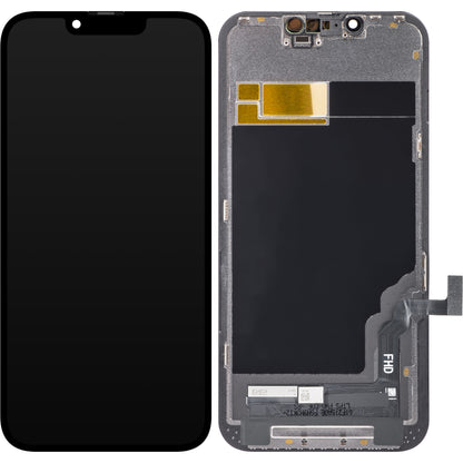 ZY Kosketusnäyttö Apple iPhone 13, kehyksellä, LCD In-Cell IC siirrettävissä, musta 
