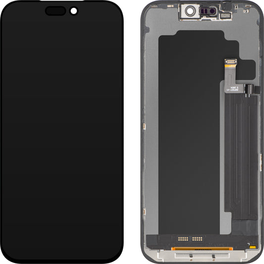 ZY-näyttö kosketusnäytöllä Apple iPhone 17 Pro Maxille, kehyksellä, LCD In-Cell IC Movable -versio, Musta