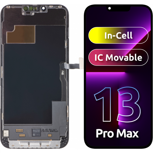 ZY Kosketusnäyttö Apple iPhone 13 Pro Max -puhelimeen, kehyksellä, In-Cell IC -siirrettävä LCD-versio, musta