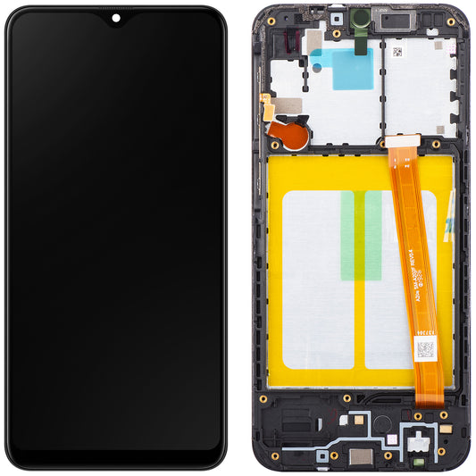 Kosketusnäyttö Samsung Galaxy A20e A202, kehyksellä, musta, huoltopaketti GH82-20186A