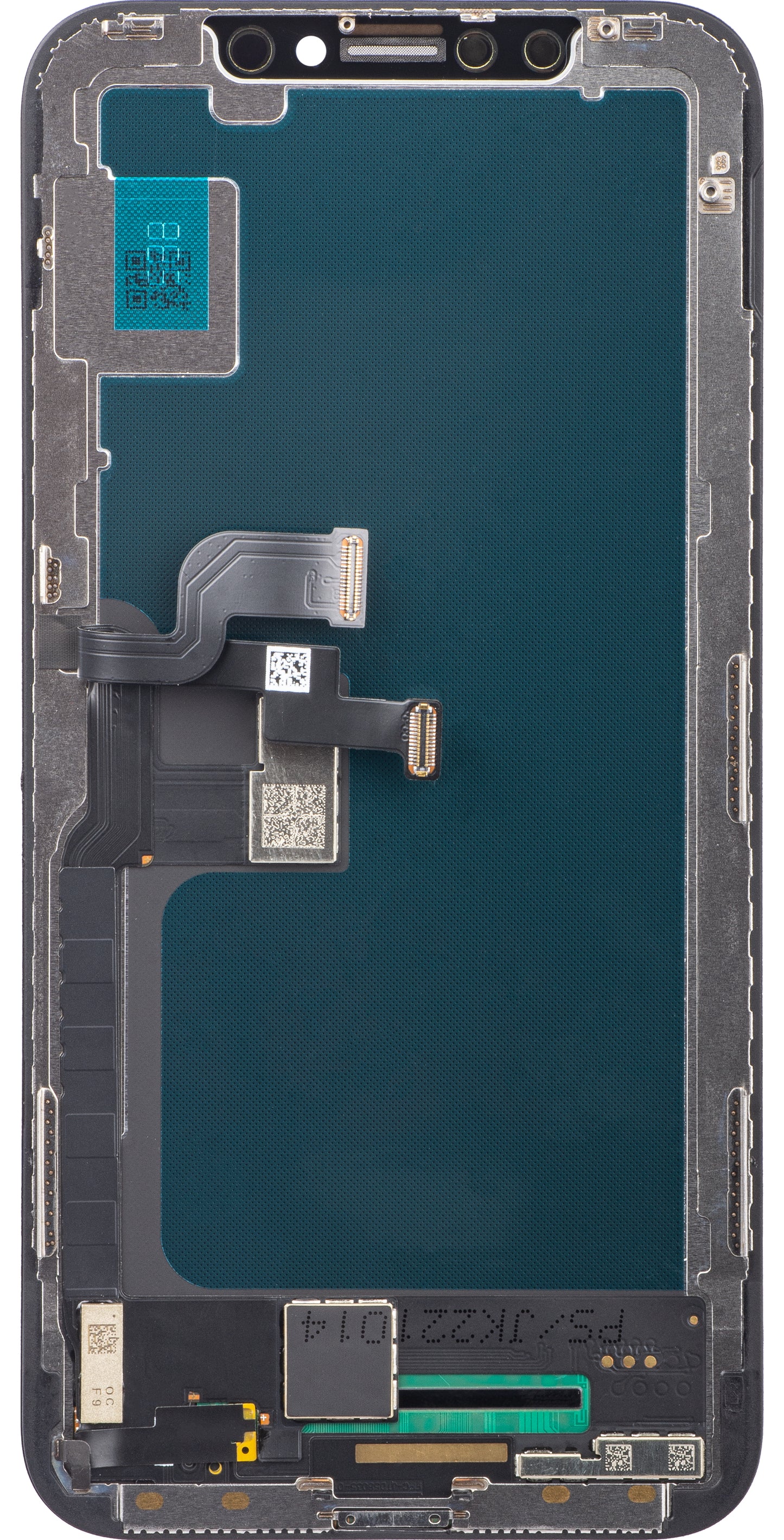 JK Kosketusnäyttö Apple iPhone X:ään, kehyksellä, LCD-kenno, musta