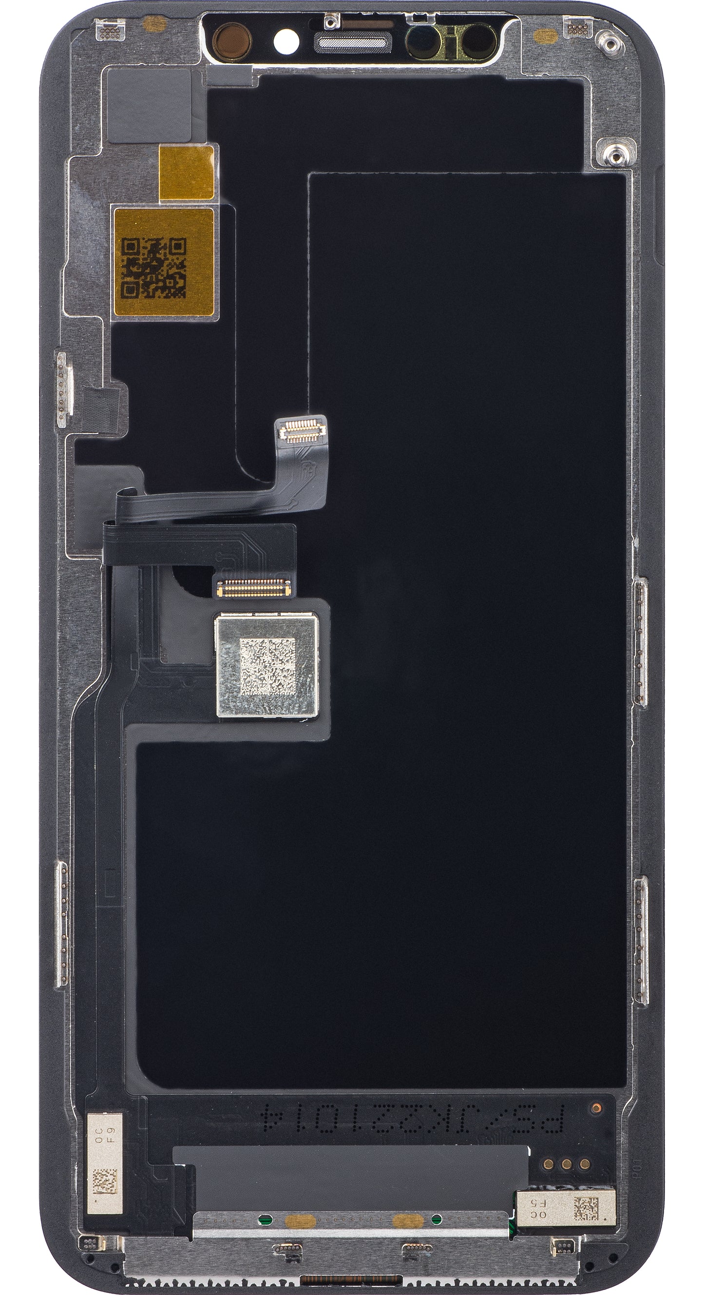JK Kosketusnäyttö Apple iPhone 11 Pro -puhelimeen, kehyksellä, LCD-kennoon asennettu versio, musta