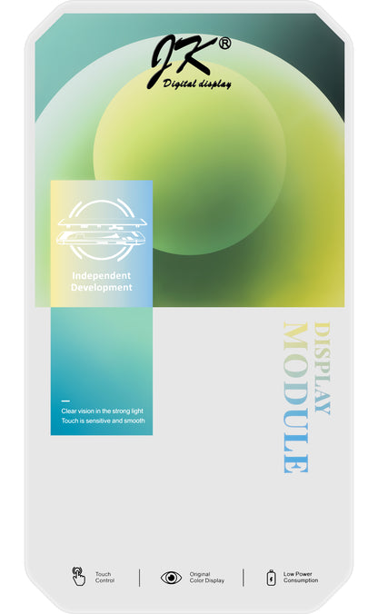 JK Kosketusnäyttö Apple iPhone X:ään, kehyksellä, LCD-kenno, musta