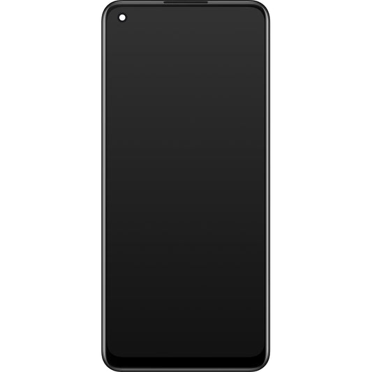 Näyttö kosketusnäytöllä Oppo Find X5 Lite / Reno7 5G, kehyksellä, musta, Service Pack 4130040