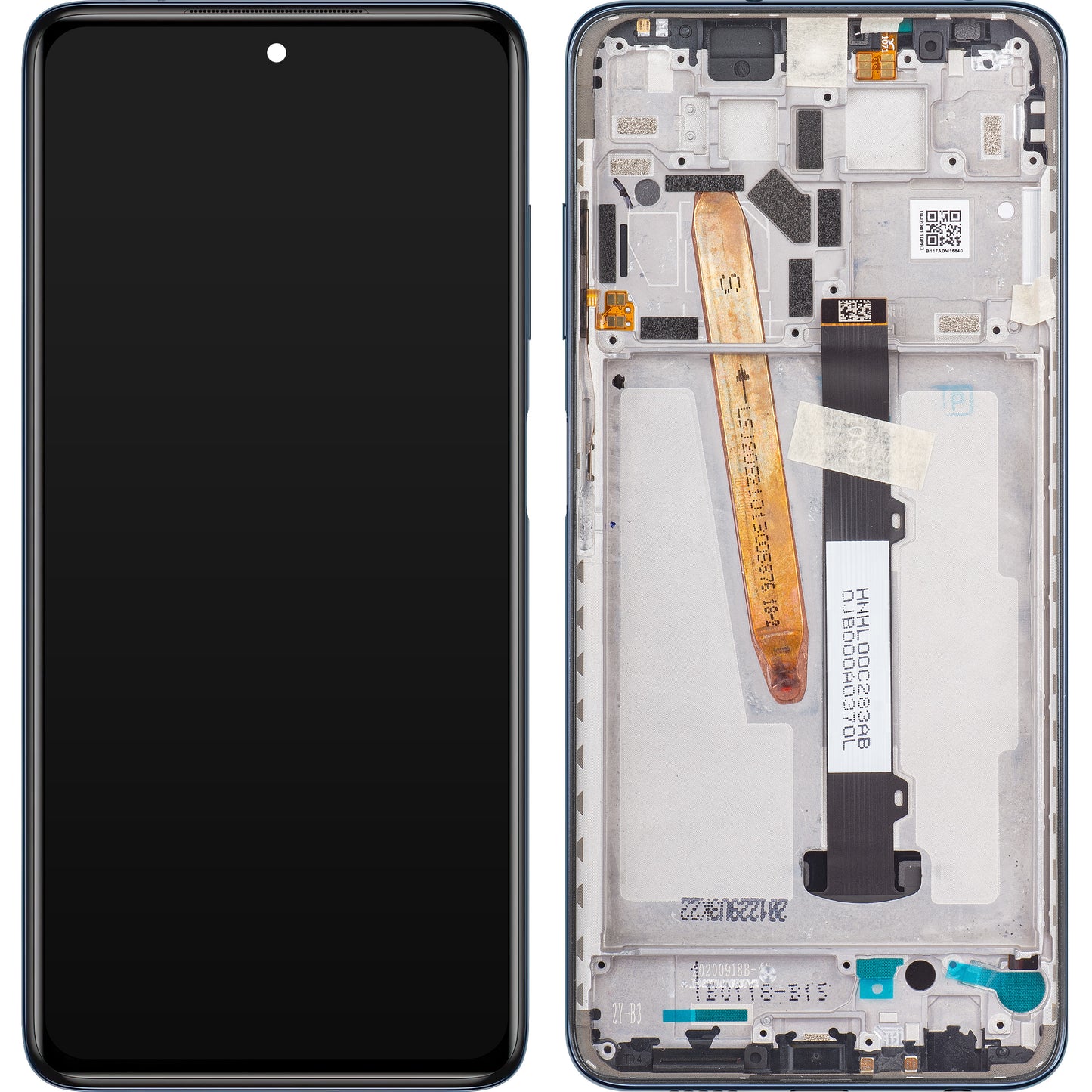 Xiaomi Poco X3 Pro Touchscreen Display with Frame, Black, Service Pack 560002J20S00