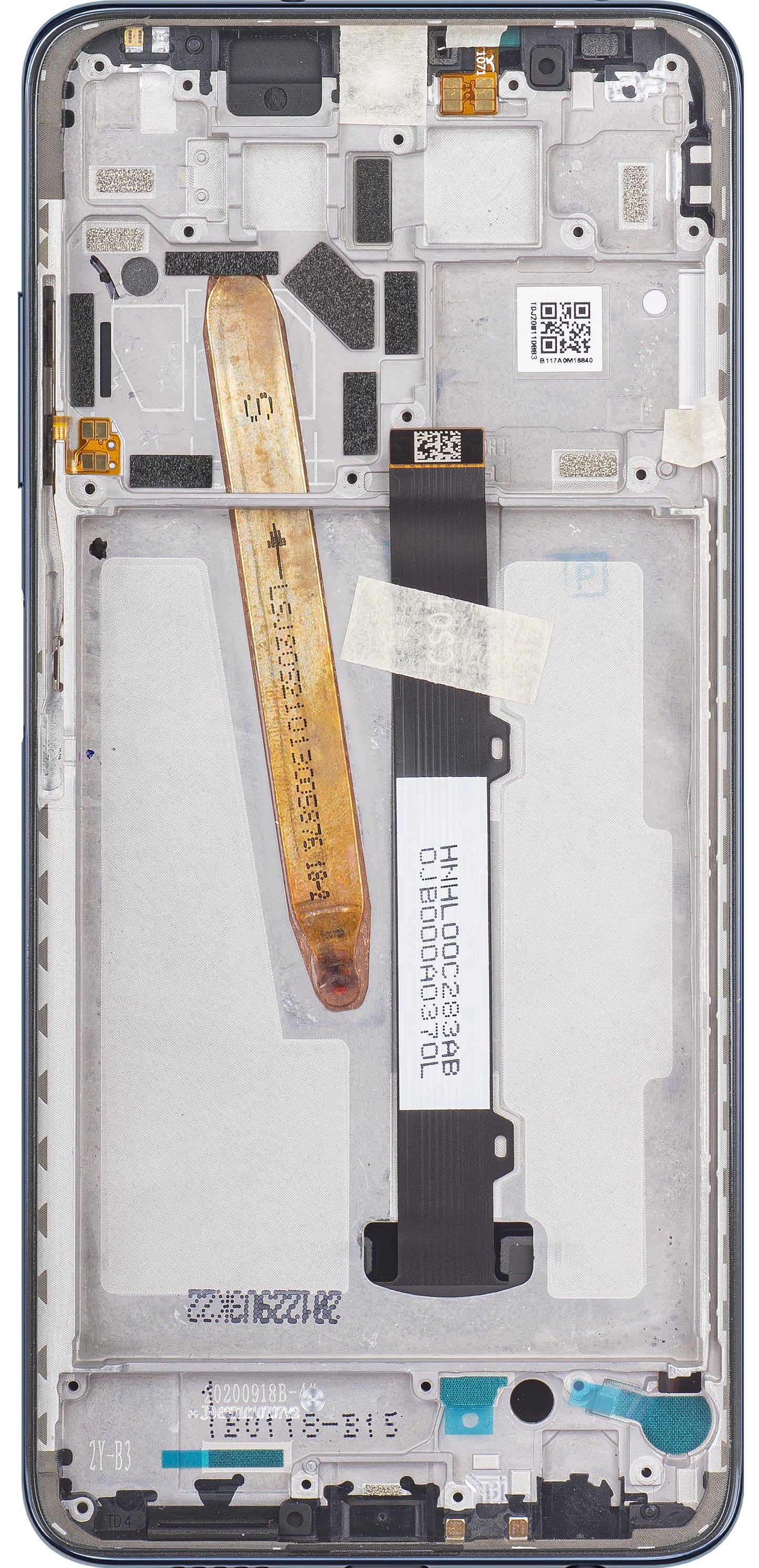 Xiaomi Poco X3 Pro Touchscreen Display with Frame, Black, Service Pack 560002J20S00