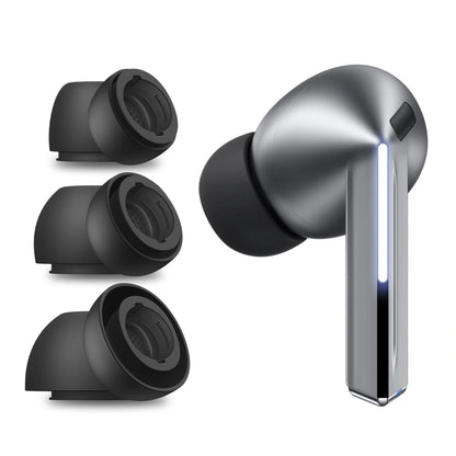 Techsuit ET3 -korvatyynyt Samsung Galaxy Buds3 Prolle, Koot S / M / L, Mustat