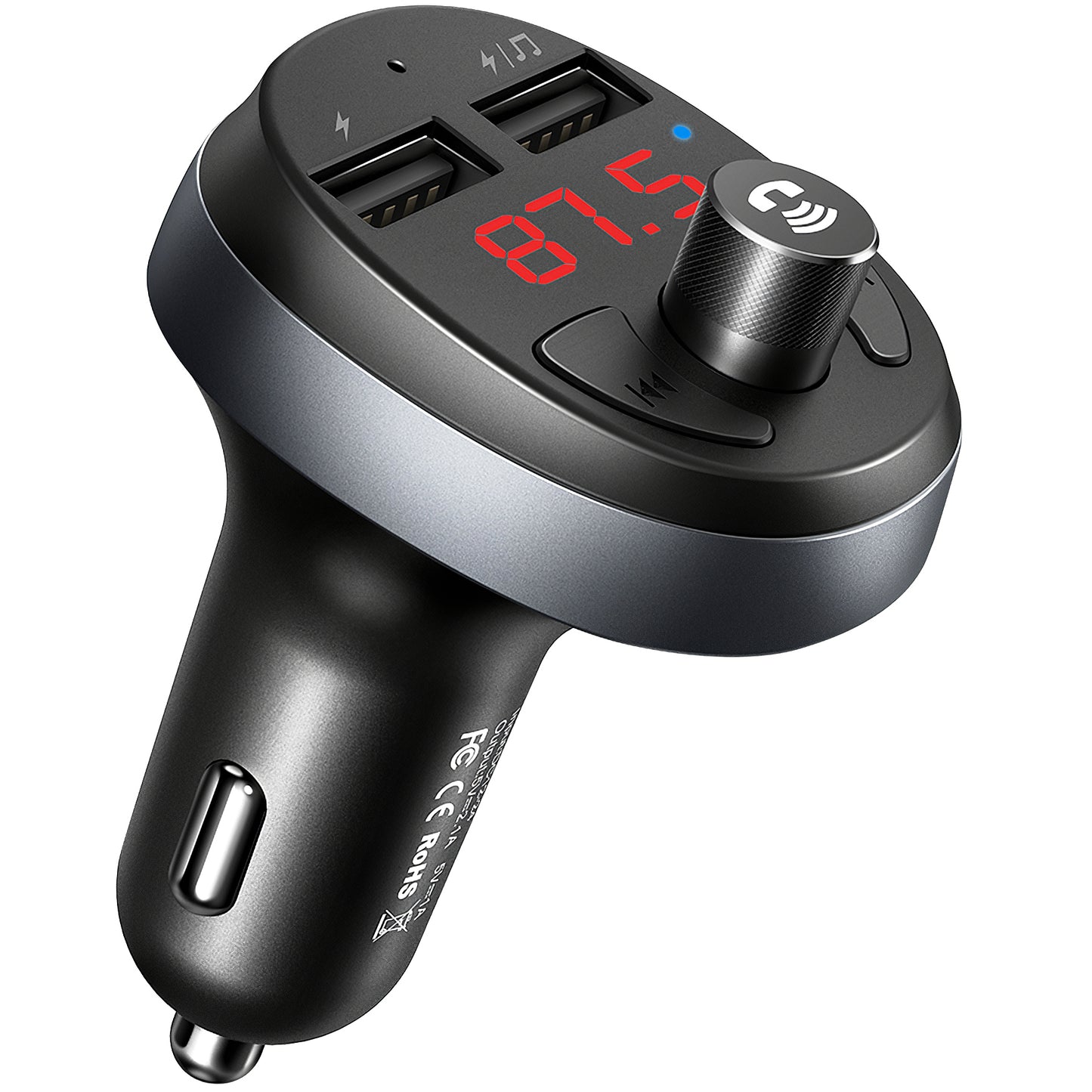 McDodo Bluetooth FM-modulaattori, 2 x USB-A
