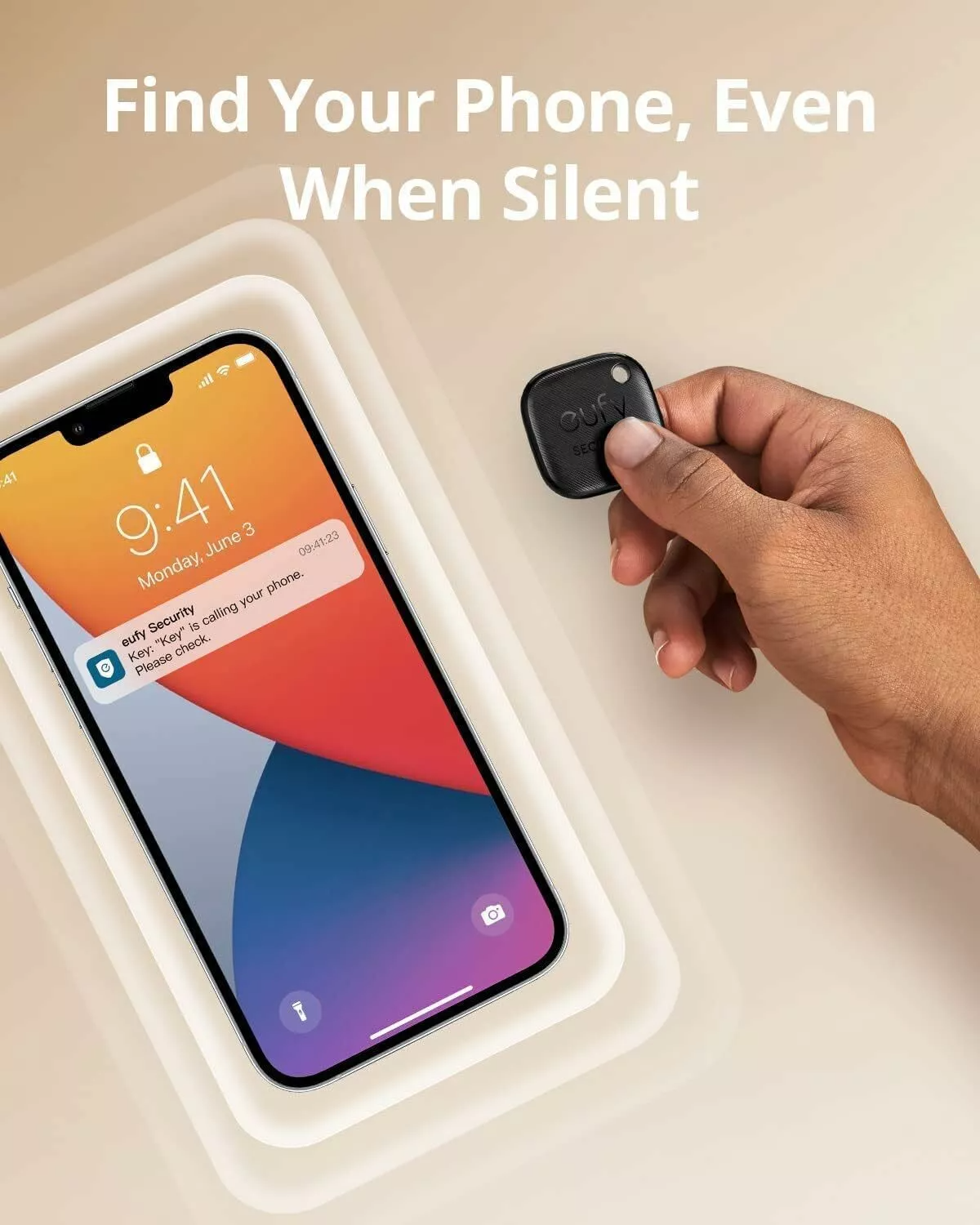 Eufy Security SmartTrack Link iOS-sarjaan, 4 kappaleen setti, musta E87B0012