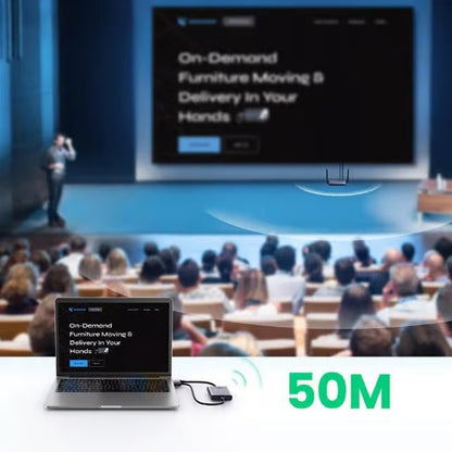 UGREEN CM506 langaton HDMI-laajennin, 1080P, Harmaa