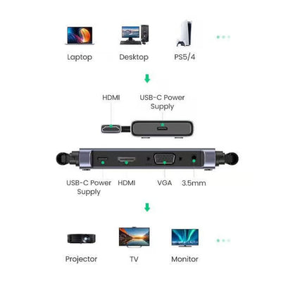 UGREEN CM506 langaton HDMI-laajennin, 1080P, Harmaa