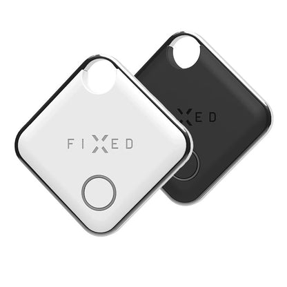 Fixed SmartTag Duo iOS:lle, 2 kappaleen setti, Valkoinen / Musta