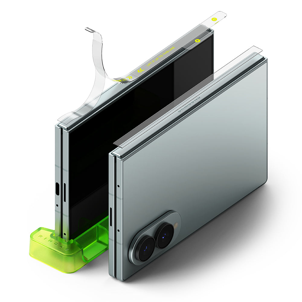 Suojauskalvo Ringke Dual Easy -saranalle Samsung Galaxy Z Fold8 F971:lle, muovia, 2 kappaleen setti