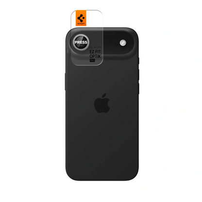 Spigen GlastR EZ FIT Optik Pro takakameran suojakalvo Apple iPhone 17 Air, karkaistu lasi, hopea AGL10132